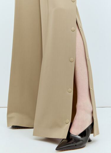 울 & 모헤어 와이드 레그 팬츠 Max Mara 울 & 모헤어 와이드 레그 팬츠 베이지 max0255023