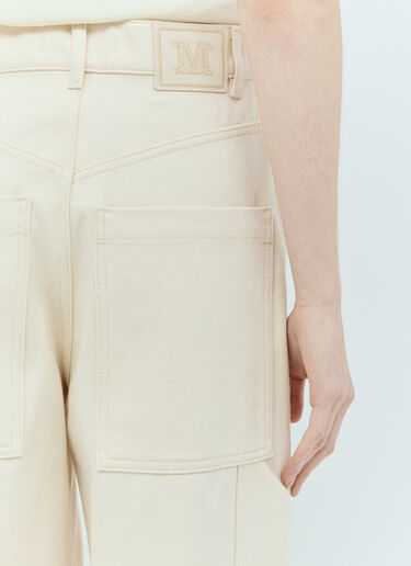 와이드 레그 진 Max Mara 와이드 레그 진 크림 max0255024