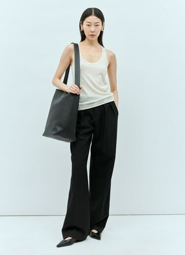Max Mara 미디엄 아르케티포 쇼핑백 블랙 max0255031