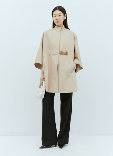 Max Mara 벨트 하이넥 코트  베이지 max0255039