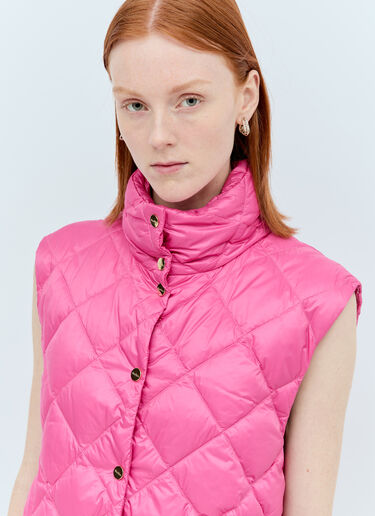 Water-Resistant Canvas Gilet Max Mara Water-Resistant Canvas Gilet Pink max0255052