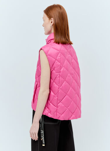 Water-Resistant Canvas Gilet Max Mara Water-Resistant Canvas Gilet Pink max0255052