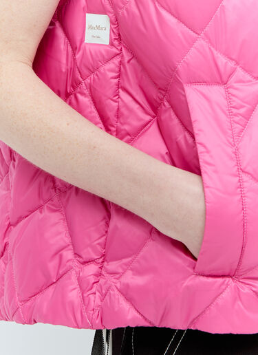 Water-Resistant Canvas Gilet Max Mara Water-Resistant Canvas Gilet Pink max0255052