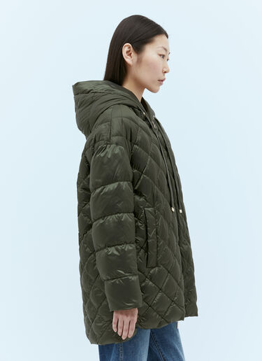 리버시블 퀼팅 마감 후드 재킷 Max Mara 리버시블 퀼팅 마감 후드 재킷 그린 max0255060