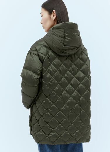 리버시블 퀼팅 마감 후드 재킷 Max Mara 리버시블 퀼팅 마감 후드 재킷 그린 max0255060