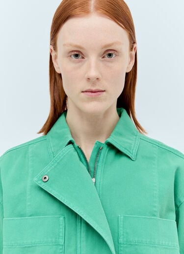 Drill Cropped Jacket Max Mara Drill Cropped Jacket Green max0256053