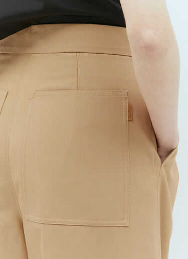 Max Mara 테일러드 캔버스 팬츠 카멜 max0256058