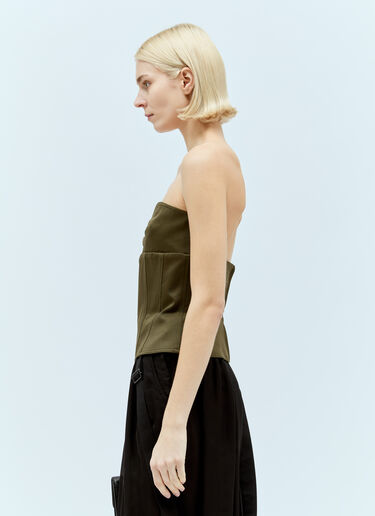 Max Mara 개버딘 코르셋  그린 max0256061