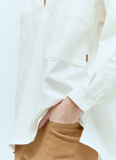 오버사이즈 포플린 셔츠 Max Mara 오버사이즈 포플린 셔츠 화이트 max0256062