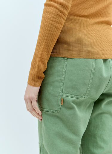 Max Mara V 넥 실크 탑 브라운 max0256064
