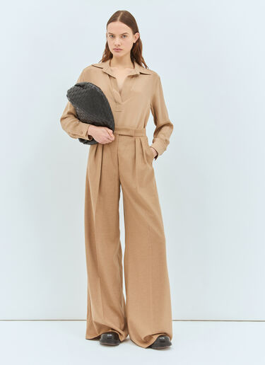 와이드 카멜 울 팬츠 Max Mara 와이드 카멜 울 팬츠 카멜 max0258009