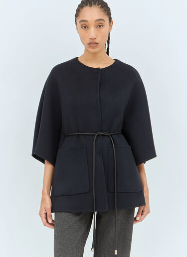 Max Mara 캐시미어. 케이프 네이비 max0258018