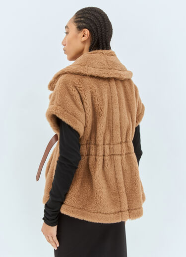 Teddy Fabric Short Cape Max Mara Teddy Fabric Short Cape Camel max0258020