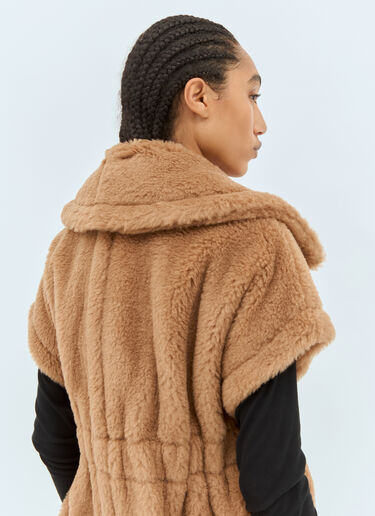 Teddy Fabric Short Cape Max Mara Teddy Fabric Short Cape Camel max0258020