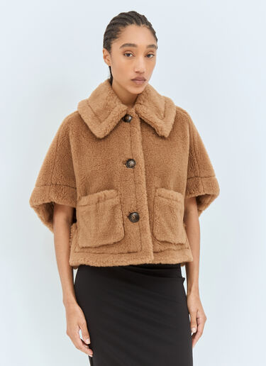 테디 패브릭 박시 케이프 Max Mara 테디 패브릭 박시 케이프 베이지 max0258021