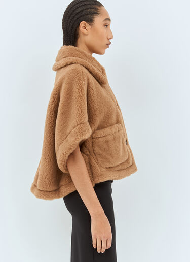 테디 패브릭 박시 케이프 Max Mara 테디 패브릭 박시 케이프 베이지 max0258021