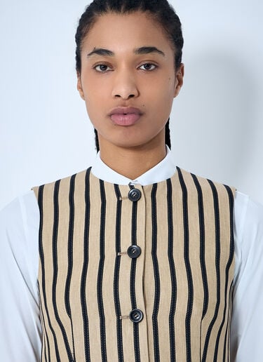ストライプ ウエストコート Max Mara ストライプ ウエストコート ベージュ max0260004