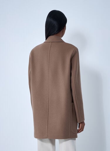 Max Mara Deletta Short Coat Brown max0261019
