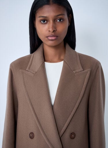Max Mara Deletta Short Coat Brown max0261019