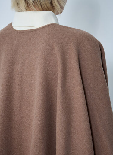 Max Mara Hilde Logo Motif Scarf Camel max0261035