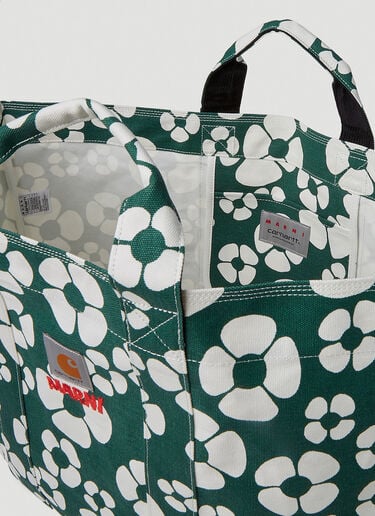 Floral Print Tote Bag Marni x Carhartt Floral Print Tote Bag Green mca0150005