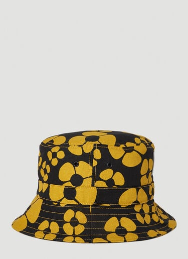 Marni x Carhartt 플로럴 프린트 버킷 햇 옐로우 mca0250005