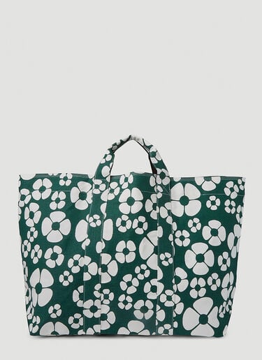 Marni x Carhartt 플로럴 프린트 토트백 그린 mca0250018