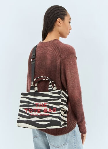 The Zebra Canvas Medium Tote Bag Marc Jacobs The Zebra Canvas Medium Tote Bag Black mcj0258005
