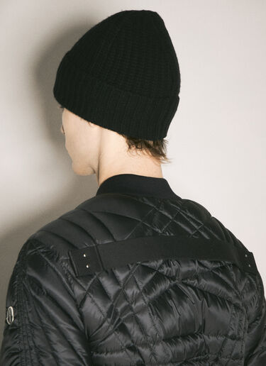 Moncler x Rick Owens 울 & 캐시미어 비니 햇 블랙 mcs0358019