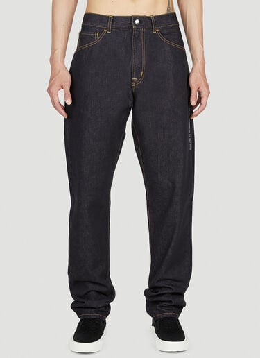 Text Print Jeans 7 Moncler Fragment Text Print Jeans Black mfr0154004