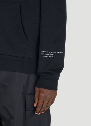 Logo Print Hooded Sweatshirt 7 Moncler Fragment Logo Print Hooded Sweatshirt Black mfr0154008