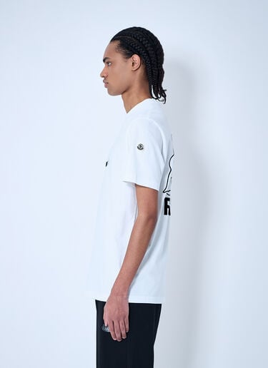 Logo Motif T-Shirt Moncler x FRGMT Hiroshi Fujiwara Logo Motif T-Shirt White mfr0160056