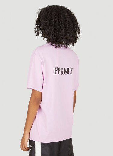 Logo Print T-Shirt 7 Moncler FRGMT Hiroshi Fujiwara Logo Print T-Shirt Pink mfr0251009
