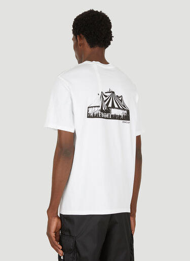 Logo Print T-Shirt 7 Moncler FRGMT Hiroshi Fujiwara Logo Print T-Shirt White mfr0351003