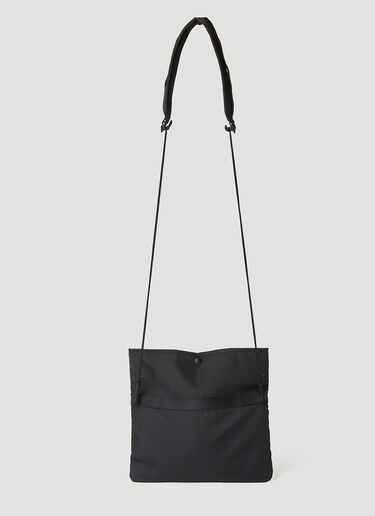 7 Moncler FRGMT Hiroshi Fujiwara 徽标印花斜挎包 黑 mfr0351005
