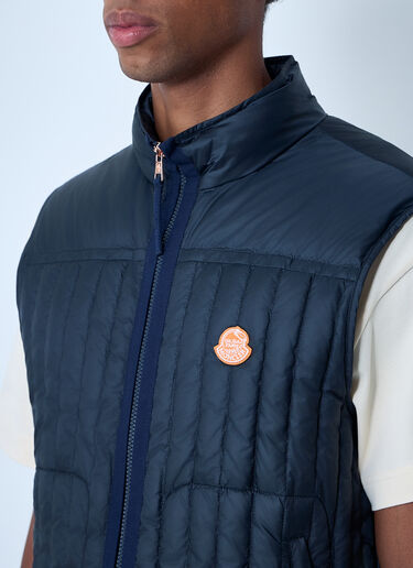 Moncler x Gilga Farm by Donald Glover 퀼팅 마감 베스트 네이비 mgf0162002