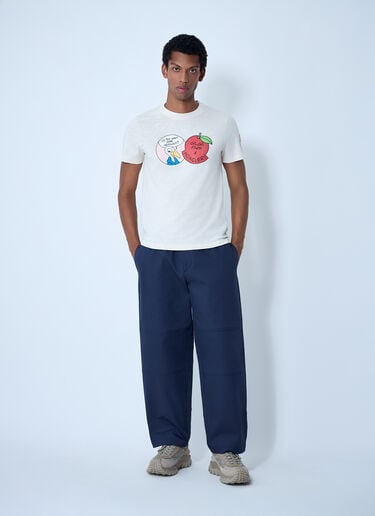 Logo Motif T-Shirt Moncler x Gilga Farm by Donald Glover Logo Motif T-Shirt White mgf0162003