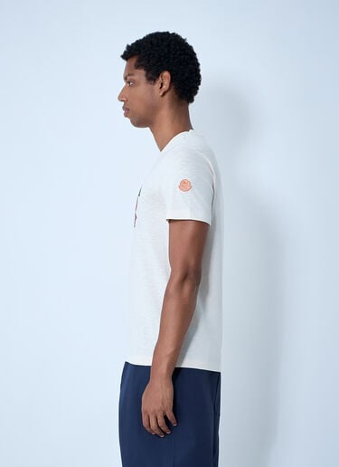 Logo Motif T-Shirt Moncler x Gilga Farm by Donald Glover Logo Motif T-Shirt White mgf0162003