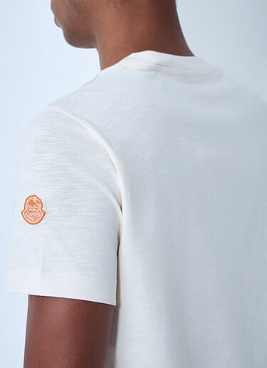Logo Motif T-Shirt Moncler x Gilga Farm by Donald Glover Logo Motif T-Shirt White mgf0162003