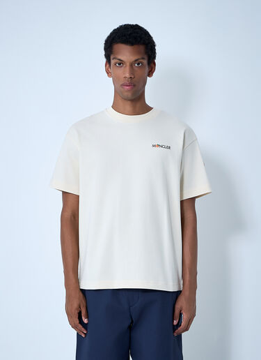 로고 모티프 티셔츠 Moncler x Gilga Farm by Donald Glover 로고 모티프 티셔츠 화이트 mgf0162004