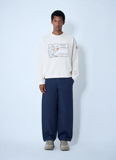 Logo Motif Sweatshirt Moncler x Gilga Farm by Donald Glover Logo Motif Sweatshirt White mgf0162006