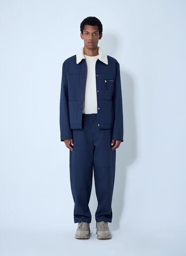 Moncler x Gilga Farm by Donald Glover 면 개버딘 팬츠  네이비 mgf0162007