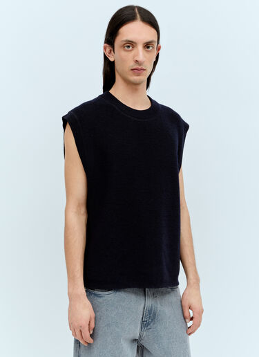 MHL by Margaret Howell 크루넥 슬립오버 베스트 네이비 mhl0156003