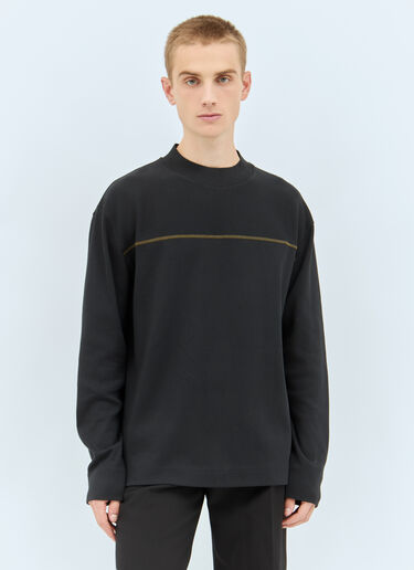 Yoke Seam Sweatshirt MHL by Margaret Howell Yoke Seam Sweatshirt Black mhl0158006