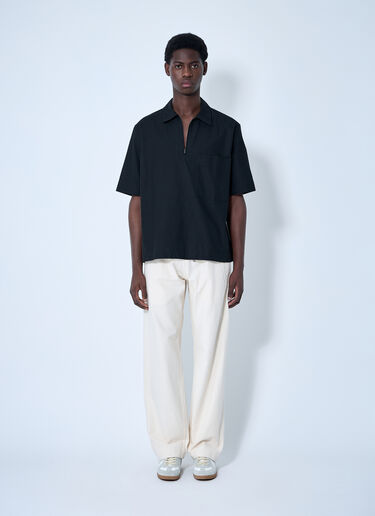 Half Zip-Up Shirt MHL Half Zip-Up Shirt Black mhl0160005