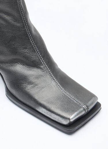Miista Brenda Brush Off Metal Ankle Boots Grey mii0257001