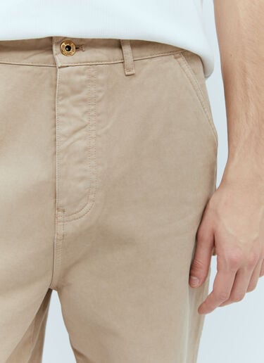 Garment-Dyed Gabardine Pants Miu Miu Garment-Dyed Gabardine Pants Beige miu0155002