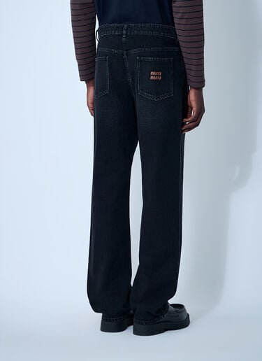 Miu Miu Five-Pocket Jeans Black miu0162015