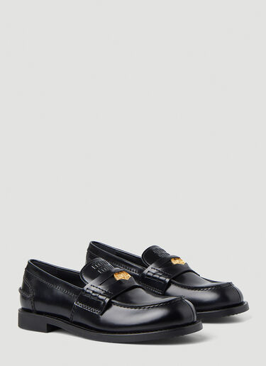 Moccasino Spazzolato Loafers Miu Miu Moccasino Spazzolato Loafers Black miu0248049
