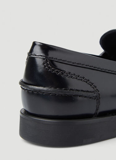 Moccasino Spazzolato Loafers Miu Miu Moccasino Spazzolato Loafers Black miu0248049